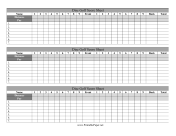 Printable Disc Golf Score Sheet