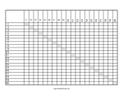 Printable Distance Grid