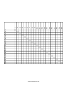 Printable Distance Grid on Portrait Page