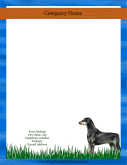 Doberman stationery design