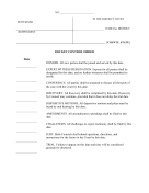 Docket Control Order