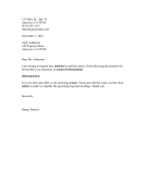 Document Request Letter