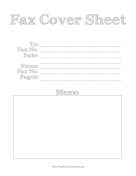 Doodle Fax fax cover sheet