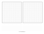 Printable Dot Grid 2-Up