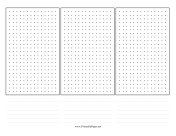 Printable Dot Grid 3-Up