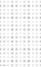 Printable Dot Paper with six dots per inch spacing on legal-sized paper