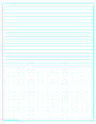 Printable Dots And Lines Letter