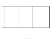 Printable Doubles Badminton Court Diagram