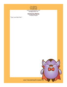 Dracula Halloween Letterhead