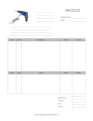 Drywall Repair Invoice Template