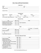 Ears Nose Throat Exam