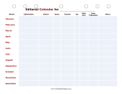 Editorial Calendar