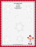 Elf with Santa Hat stationery design