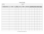 Employee Benefits Sheet