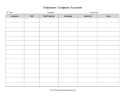 Employee Computer Accounts Tracker