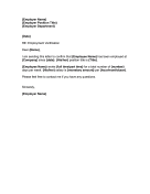 Employment Confirmation Letter