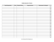 Endorsements Tracker