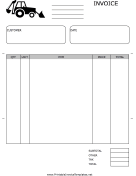 Excavation Invoice Template