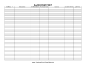 Farm Inventory Record