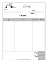 Farm Supplies Receipt