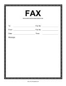 Fax Dots Template