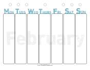 February Weekly Planner