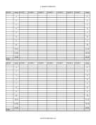 Printable Five Crowns Score Sheet