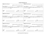 Flight Review Log
