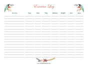 Floral Exercise Log