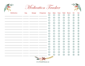 Floral Medication Tracker