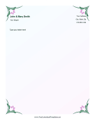 Flower Corners Letterhead