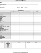 Food Quantity Intake Record