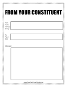 From Constituent fax cover sheet