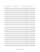 Printable Full Page Traditional Check Register