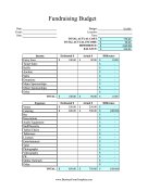 Fundraising Budget Spreadsheet