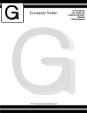 G Monogram Letterhead