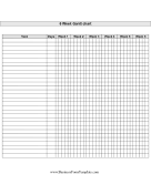 Gantt Chart Six Weeks