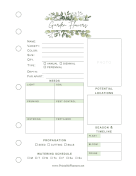 Garden Flowers Planner