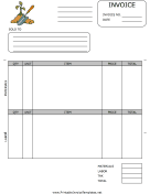 Gardening Invoice Template