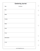 Gardening Journal - Left