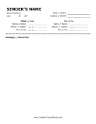 German fax cover sheet