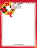 Golden Wreath stationery design