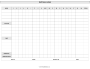 Printable Golf Scoresheet