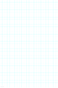 Printable Graph Paper with 1 Line per Inch and Heavy Index Lines on Poster-Sized Paper