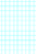 Printable Graph Paper with 6 Lines per Inch and Heavy Index Lines on Poster-Sized Paper