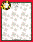 Green Wreath stationery design