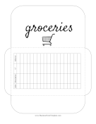 Grocery Cash Envelope