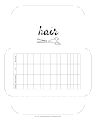 Hair Cash Envelope