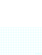 Printable Half Blank Half Graph Paper 2 Per Inch