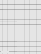 Printable Graph Paper - Light Gray - Half Inch Grid